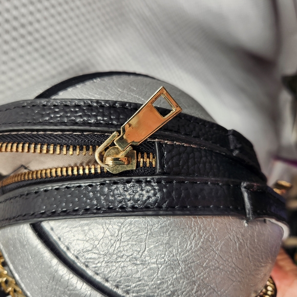 Silver Basketball-Shaped Crossbody Bag - Picture 8 of 13